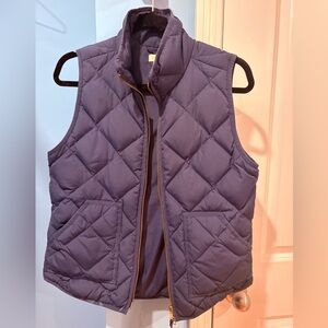 J. Crew Quilted Navy Blue Women's Vest